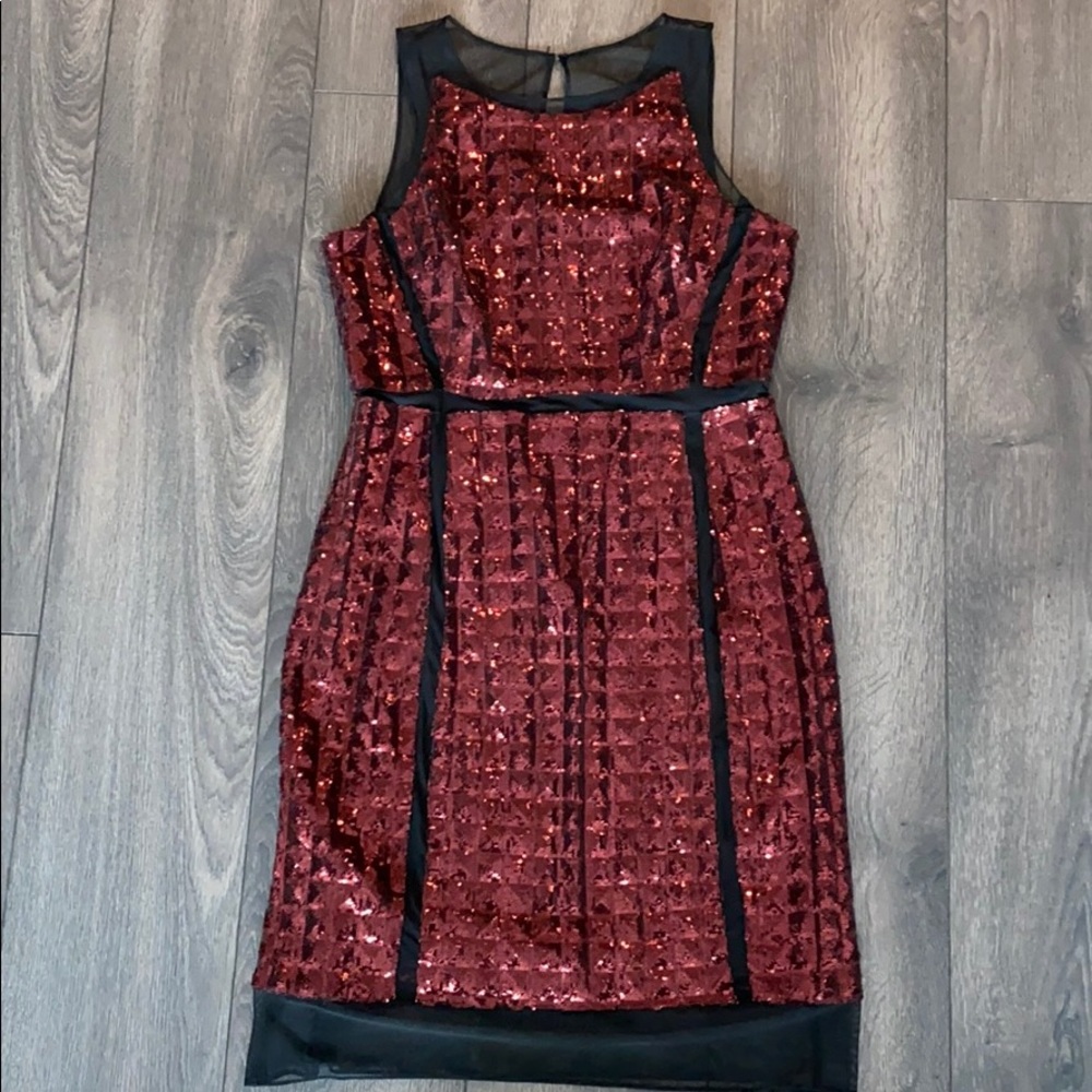 Red Sequined Dress - Picture 1 of 6